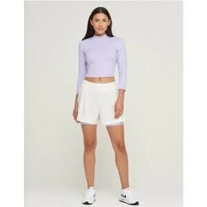 NWT Bad Birdie Golf Pickleball Tennis Short | Whisper White | SZ S